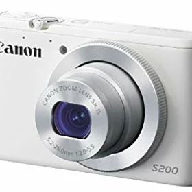 【中古】Canon デジタルカメラ PowerShot S200(ホワイト) F値2.0 広角24mm 光学5倍ズーム PSS200(WH) rdzdsi3