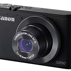 【中古】(非常に良い)Canon デジタルカメラ PowerShot S200(ブラック) F値2.0 広角24mm 光学5倍ズーム PSS200(BK)