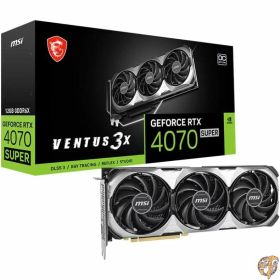 【5日最大2000円クーポン】MSI GeForce RTX 4070 SUPER 12G VENTUS 3X OC ゲーミンググラフィックスカード - 12GB GDDR6X PCI Express Gen 4 192ビット 3x DP v1.4a, HDMI 2.1a (4K & 8K HDR対応) NVIDIA 高性能 GPU ビデオカード 高画質 日本直送