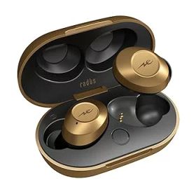 【中古】［状態良好］ラディウス radius HP-T200BT ノイズキャンセリング搭載 完全ワイヤレスイヤホン : Bluetooth対応 フルワイヤレス ANC 外音取り込み 左右分離型