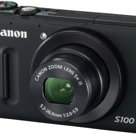 【中古】【非常に良い】Canon デジタルカメラ PowerShot S100 ブラック PSS100(BK) 1210万画素 広角24mm 光学5倍ズーム 3.0型TFT液晶カラーモニター