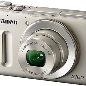 【中古】【良い】Canon デジタルカメラ PowerShot S100 シルバー PSS100(SL) 1210万画素 広角24mm 光学5倍ズーム 3.0型TFT液晶カラーモニター