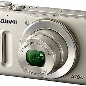 【中古】［非常に良い］Canon デジタルカメラ PowerShot S100 シルバー PSS100(SL) 1210万画素 広角24mm 光学5倍ズーム 3.0型TFT液晶カラーモニター