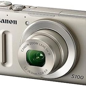 【中古】(良い)Canon デジタルカメラ PowerShot S100 シルバー PSS100(SL) 1210万画素 広角24mm 光学5倍ズーム 3.0型TFT液晶カラーモニター