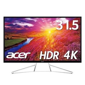 【中古】Acer モニター OmegaLine ET322QKwmiipx 31.5インチ VA 非光沢 4K 75Hz 4ms HDMIx2 DisplayPort HDR 10 FreeSync VESAマウント対応 スピーカー内