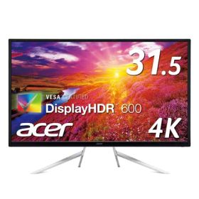 【中古】 Acer 4K HDR対応モニター ET322QKCbmiipzx 31.5インチ VA 非光沢 3840x2160 4K 75Hz 400cd 4ms DisplayHDR 600 HDMI