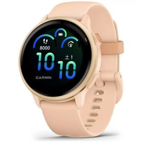 【エントリーで最大全額ポイント還元｜8/11まで】 GARMIN｜ガーミン vivoactive 6 （ヴィヴォアクティブ 6） GPSスマートウォッチ Pink Dawn / P. Dawn Metallic 010-02985-33【Suica対応】