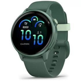 【エントリーで最大全額ポイント還元｜8/11まで】 GARMIN｜ガーミン vivoactive 6 （ヴィヴォアクティブ 6） GPSスマートウォッチ Jasper Green / J. Green Metallic 010-02985-32【Suica対応】