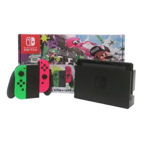 【Nintendo】任天堂『Nintendo Switch スプラトゥーン2セット / ソフト・ステッカー欠品』HAC-S-KACEA 2017年7月発売 ゲーム機本体 1週間保証【中古】
