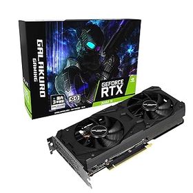 【中古】【39shop】玄人志向★NVIDIA GeForce RTX3060Ti搭載 グラフィックボード GDDR6 8GB GALAKURO GAMINGシリーズ デュアルファン GG-RTX3060Ti-E8GBDF（良い）