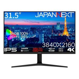 【ポイント10倍】 JAPANNEXT PCモニター・液晶ディスプレイ JN-IPS315UHDR-C90W-HSP [31.5インチ] 【P10倍】