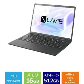 ノートパソコン 新品 NEC LAVIE N14 Slim N145D/KAB PC-N145DKAB 14インチ Ryzen 5 8640U SSD512GB メモリ容量16GB Office 2024搭載 Windows 11 タッチパネル 顔認証 日本語キーボード