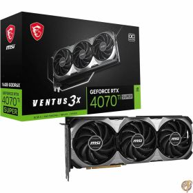 MSI GeForce RTX 4070Ti SUPER 16G VENTUS 3X OC PCIe4.0 約3スロット厚・3ファン搭載 グラフィックスカード VD8728