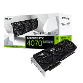 【中古】PNY PNY GeForce RTX 4070 Ti SUPER 16GB VERTO OC 3FAN VCG4070TS16TFXPB1-O 【377-ud】