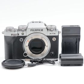■シャッター数14708枚！良品■ FUJIFILM X-T4 ボディ シルバー ミラーレス一眼カメラ X-T4-S 富士フィルム
