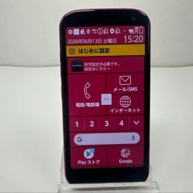 NTT docomo らくらくスマートフォン F-52B ピンク 難あり
