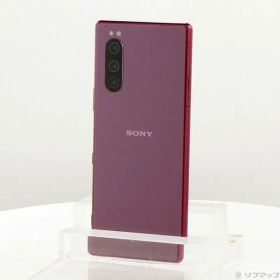【中古】SONY(ソニー) Xperia 5 64GB レッド SOV41 auロック解除SIMフリー 【371-ud】