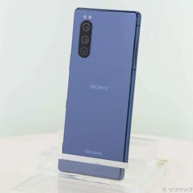 【中古】SONY(ソニー) Xperia 5 64GB ブルー SO-01M docomoロック解除SIMフリー 【276-ud】