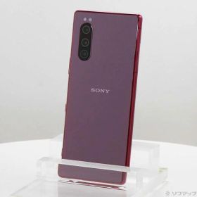 【中古】SONY(ソニー) Xperia 5 64GB レッド SOV41 auロック解除SIMフリー 【371-ud】
