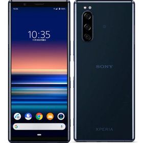 【中古】【安心保証】 Xperia 5 901SO[64GB] SoftBank ブルー