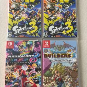 【4本セット⭐︎ 】スプラトゥーン3 マリオカート8 ドラゴンクエストビルダーズ2