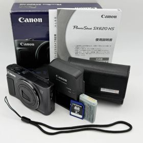 【美品/オマケ付】Canon キャノン PowerShot SX620 HS ブラック コンパクトデジタルカメラ