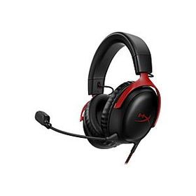 HYPERX 727A9AA ゲーミングヘッドセット Cloud III ブラック/レッド ［φ3.5mmミニプラグ＋USB-C＋USB-A /両耳 /ヘッドバンドタイプ］