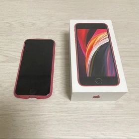 iPhone SE (第2世代)A2296レッド64GB カバー・フィルム付き