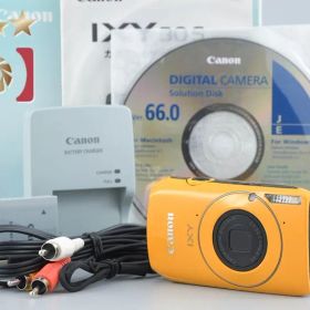 【中古】Canon キヤノン IXY 30S イエロー コンパクトデジタルカメラ 元箱付き