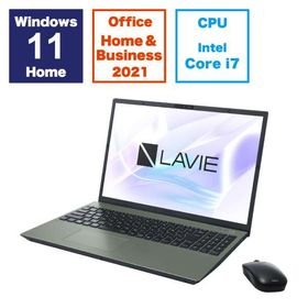 ノートパソコン 新品 NEC LAVIE N16 N1670/HAE PC-N1670HAE 16インチ Core i7 1255U SSD：256GB メモリ容量：16GB Office 2021搭載 Windows 11 DVD±R/±RW Webカメラ 日本語キーボード テンキー