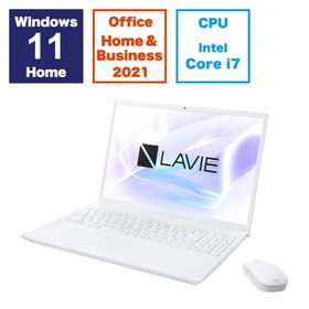 ノートパソコン 新品 NEC LAVIE N16 N1670/HAW PC-N1670HAW 16インチ Core i7 1255U SSD：256GB メモリ容量：16GB Office 2021搭載 Windows 11 DVD±R/±RW Webカメラ 日本語キーボード テンキー