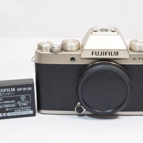 送料無料 作動確認済 FUJIFILM X-T100 ボディー シャンパンゴールド フジ ミラーレス 管FJ9683 【 カメラの多成堂 】