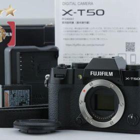 【中古】FUJIFILM 富士フイルム X-T50 ブラック ミラーレス一眼カメラ シャッター回数僅少 元箱付き