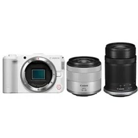 【新品/在庫あり】Canon キヤノン EOS R50 V ダブルズームキット ホワイト APS-C ミラーレスカメラ