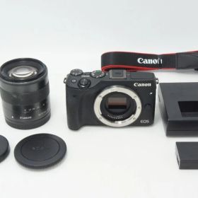 Canon キヤノン EOS M3 ボディ + EF-M 18-55mm F3.5-5.6 IS STM レンズキット ミラーレス一眼カメラ ブラック 260714an