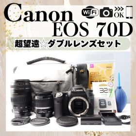 Wi-Fi搭載✨Canon EOS 70D ダブルレンズ 初心者 ハイアマチュア
