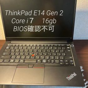 ThinkPad e14 gen2th Core i7 16gb BIOS不可