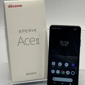 【箱付き中古B】Xperia Ace II SO-41B ブラック SIMフリー 白ロム