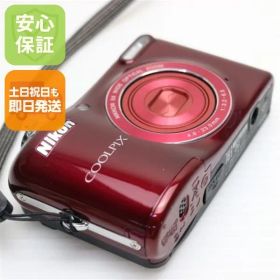 新品同様 COOLPIX L32 レッド 即日発送 コンデジ Nikon 本体 土日祝発送OK