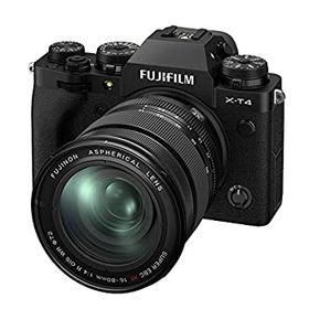 【中古】【非常に良い】FUJIFILM ミラーレス一眼カメラ X-T4レンズキット ブラック X-T4LK-1680-B