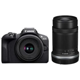 【ポイント10倍】 CANON デジタル一眼カメラ EOS R100 ダブルズームキット [タイプ：ミラーレス 画素数：2580万画素(総画素) 2410万画素(有効画素) 撮像素子：APS-C 22.3mm×14.9mm CMOS 重量：309 g] 【P10倍】