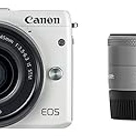 【中古】【39shop】Canon★ミラーレス一眼カメラ EOS M3 ダブルレンズキットホワイト EF-M15-45mm F3.5-6.3 IS STM EF-M22mm F2 STM EOSM3WH-WLK2（良い）