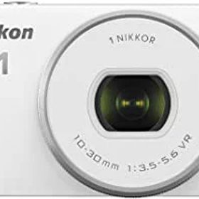 【中古】【39shop】Nikon★ミラーレス一眼 Nikon1 S2 標準パワーズームレンズキット ホワイト S2PLKWH（良い）