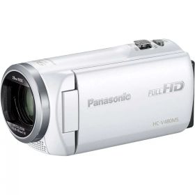 【中古】【整備済み品】 パナソニック HDビデオカメラ V480MS 32GB 高倍率90倍ズーム ホワイト HC-V480MS-W Panasonic デジタルハイビジョンカメラ
