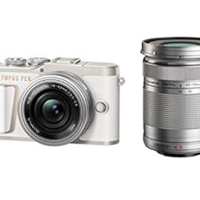 【中古】OLYMPUS ミラーレス一眼カメラ PEN E-PL10 EZダブルズームキット ホワイト