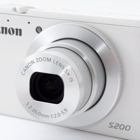 キヤノン コンデジ CANON PowerShot S200 ホワイト 中古 新品SDカード付き 届いてすぐに使える Wi-Fi搭載