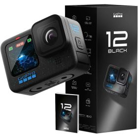 GoPro HERO12 Black + 非売品ポケットガイド 5.3K60 10bit GP-Log HDR 手ブレ補正 防水10m アクションカメラ 【国内正規品】CHDHX-121-FW
