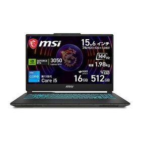 ★MSI ゲーミングノート CYBORG-15-A13UC-3250JP［ 15.6型 / Core i5 / メモリ16GB / SSD512GB / RTX3050 / Win11Home］