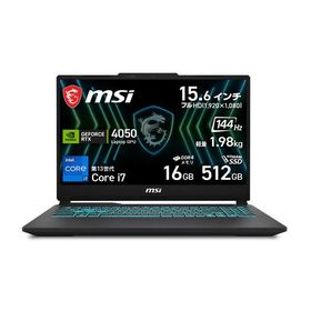 MSI ゲーミングノートパソコン ［15.6型 / Windows11 Home / intel Core i7 / メモリ：16GB / SSD：512GB］ Cyborg-15-Black-Edition-