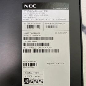 NEC LAVIE Tab T12N PC-T1275LAS 本体